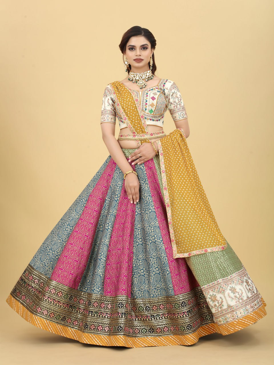 Designer Exclusive Cotton Lehenga Choli at Rs.1425/Piece in surat offer by  Fabliva