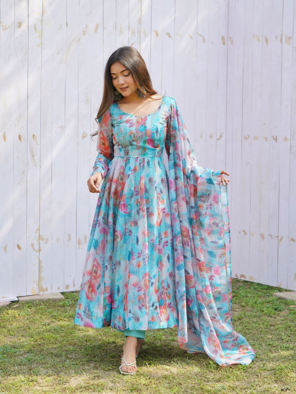 Elegant Churidar Anarkali Online | Festive Wear Anarkali Gown | The Nesavu  – The Nesavu