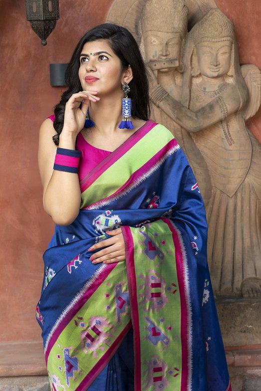 Royal Traditional Look Exclusive Weaving Silk Work Sarees