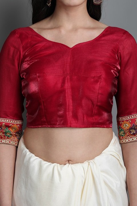 Patola Silk Saree | White, Red Panetar Wedding Saree | Doli Design Saree