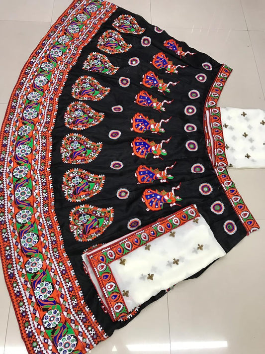Maroon Rayon Lucknowi Chikankari With Stylish Sleeveless Crop Top Lehe –  garment villa