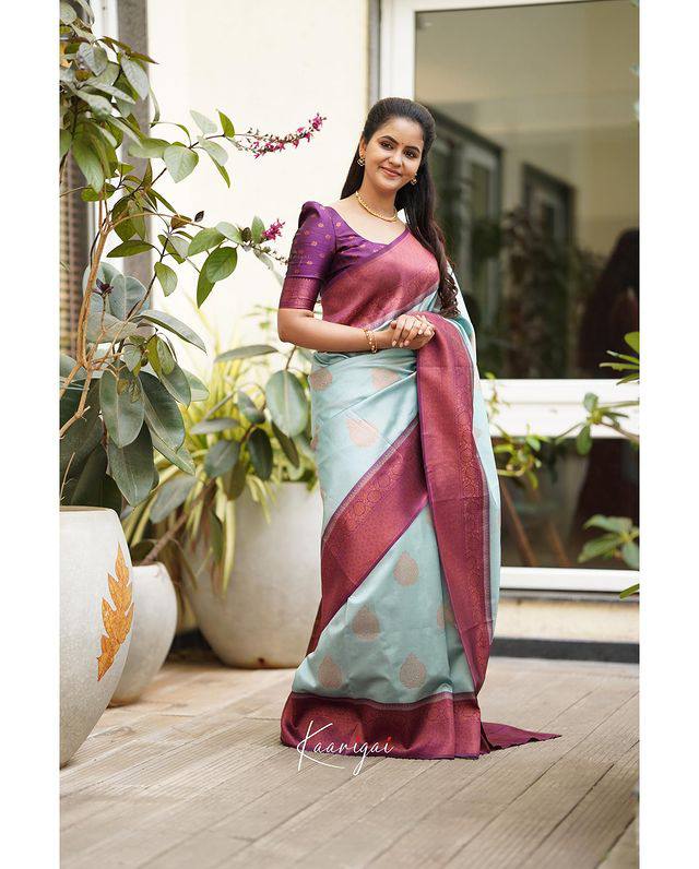 Orchid Purple Patola Printed Silk Saree – Ethnos