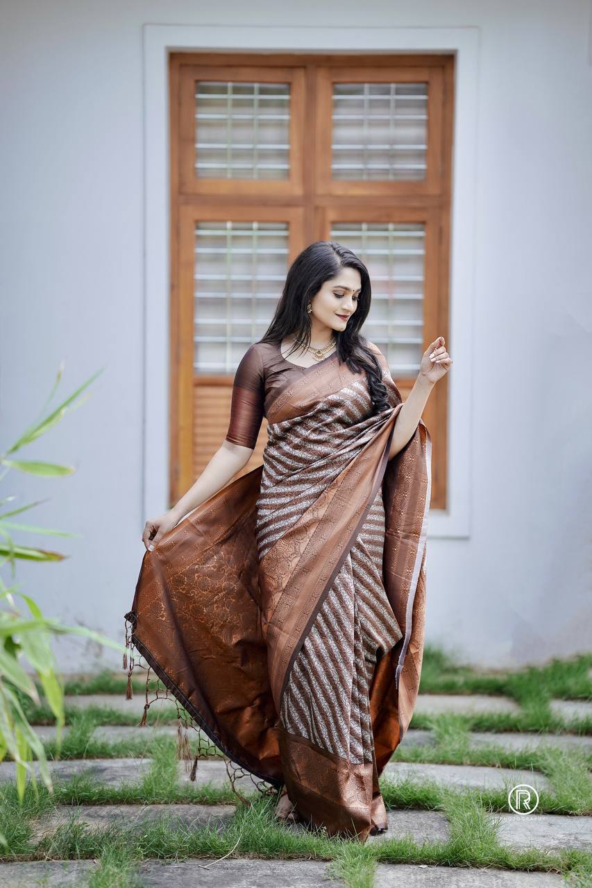 Designer Red Soft Silk Saree With Arresting Blouse Piece – LajreeDesigner