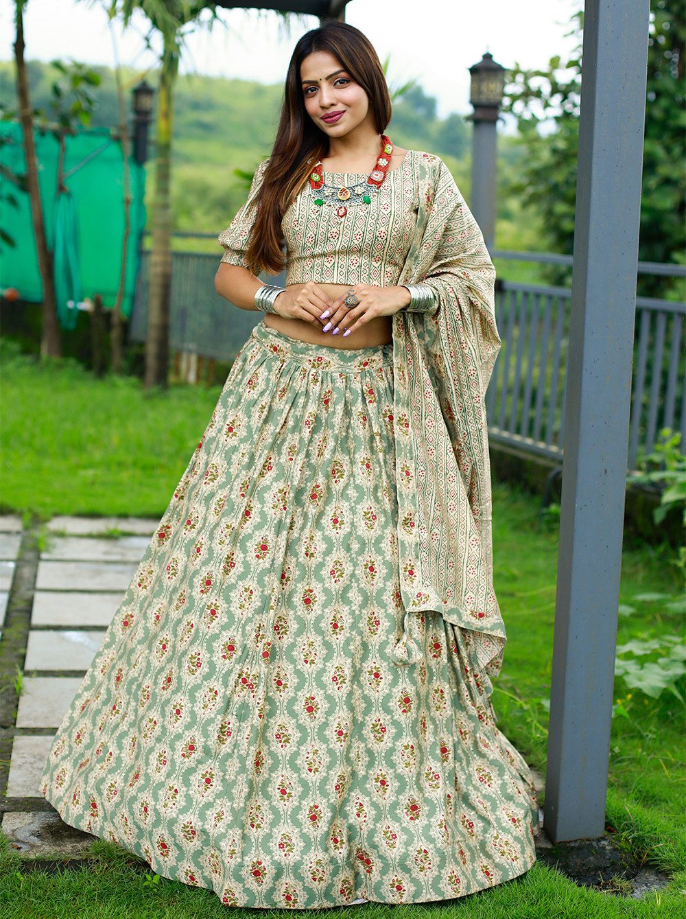 Order Bagru hand block printed cotton lehenga choli with dupatta by  whatsapp +918875877278. | Cotton lehenga, Lehenga choli, Victorian dress